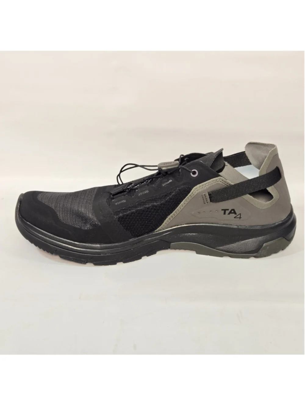 Salomon Techamphibian 4 Water Shoes Men's 10 Black Gray Quicklace Trail Hiking